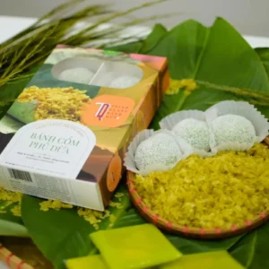 Bánh cốm phủ dừa