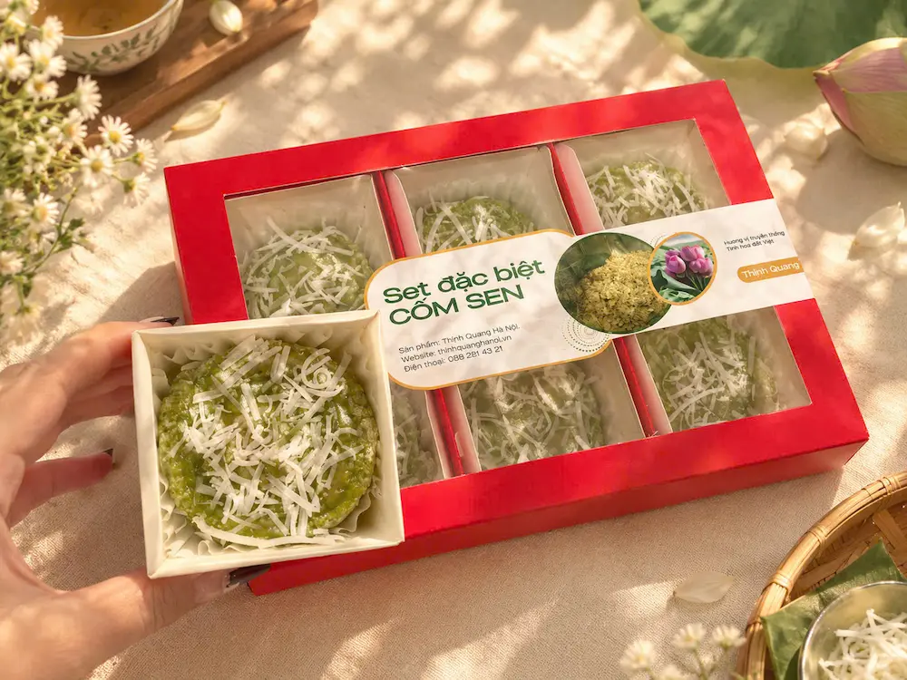 Set cốm sen đặc biệt
